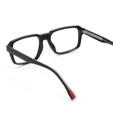 Rectangle Black Sport Eyeglasses