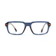 Rectangle Blue Sport Eyeglasses