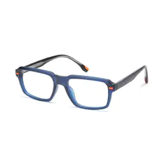 Rectangle Blue Sport Eyeglasses