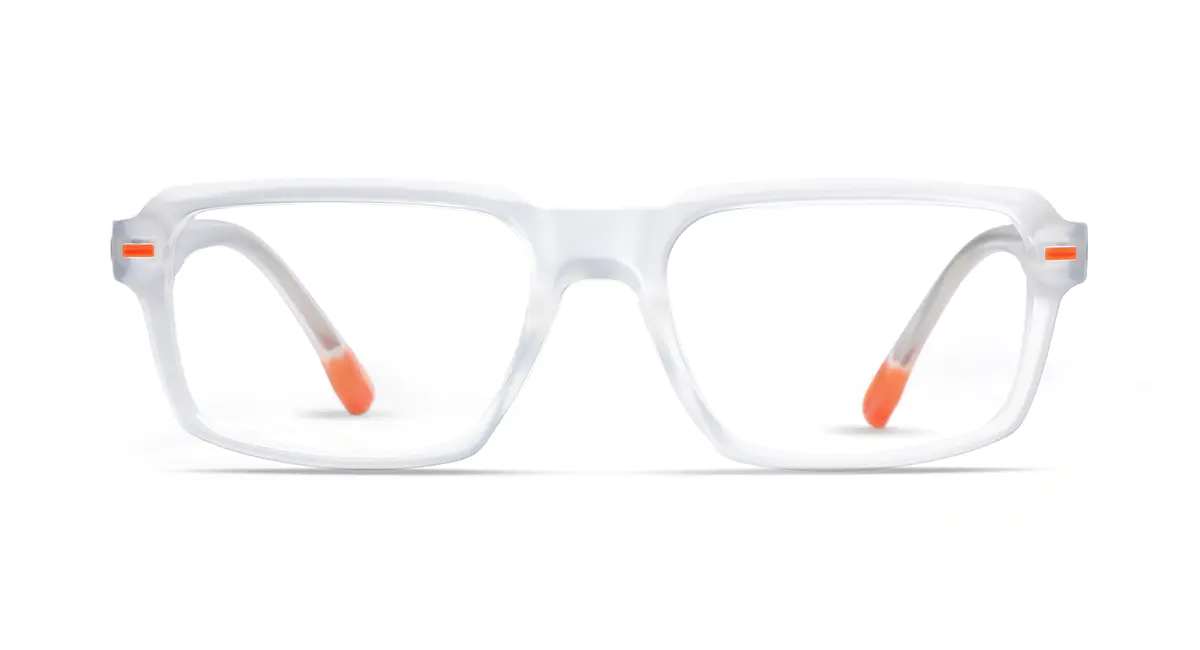 Rectangle Clear Sport Eyeglasses