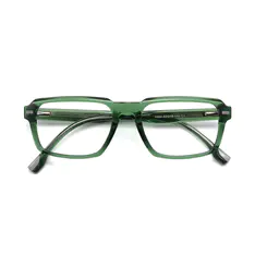 Rectangle Green Sport Eyeglasses