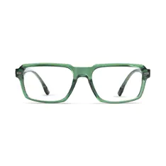 Rectangle Green Sport Eyeglasses