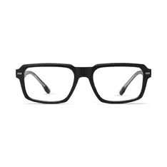 Rectangle Matte Black Sport Eyeglasses