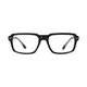 Rectangle Matte Black Sport Eyeglasses