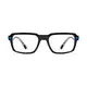Rectangle Black/Blue Sport Eyeglasses