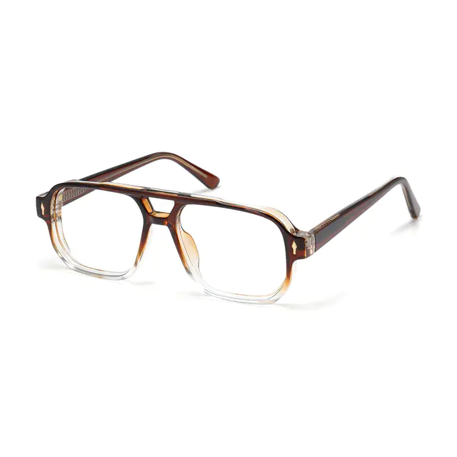 Aviator Gradient Brown Eyeglasses