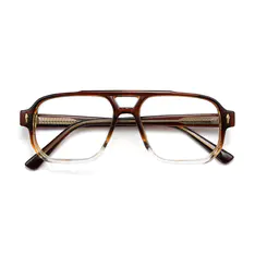 Aviator Gradient Brown Eyeglasses