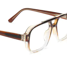 Aviator Gradient Brown Eyeglasses