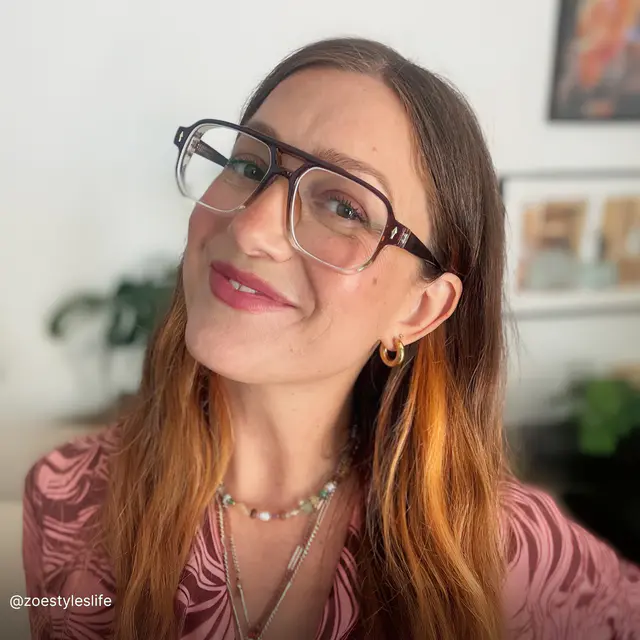 Aviator Gradient Brown Eyeglasses