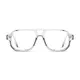 Aviator Transparent Gray Eyeglasses