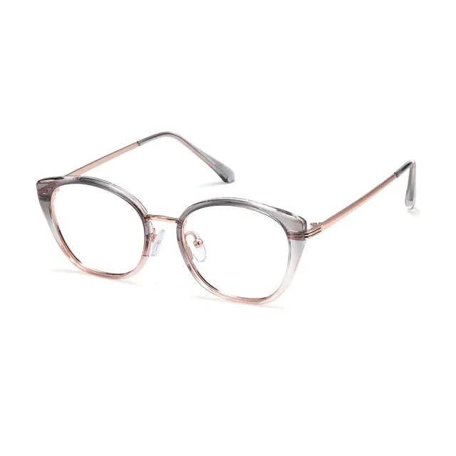 Cat-eye Gradient Grey Eyeglasses