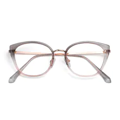 Cat-eye Gradient Grey Eyeglasses