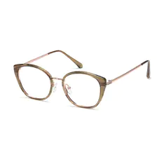 Cat-eye Transparent Green Eyeglasses