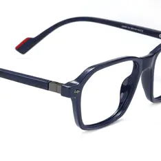 Rectangle Blue Eyeglasses