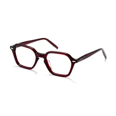 Geometric Red Eyeglasses