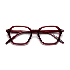 Geometric Red Eyeglasses
