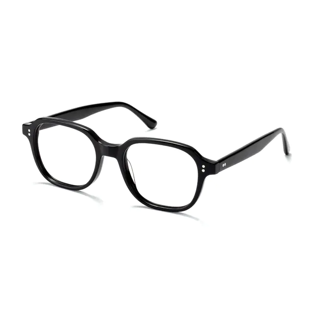 Oval Black Eyeglasses