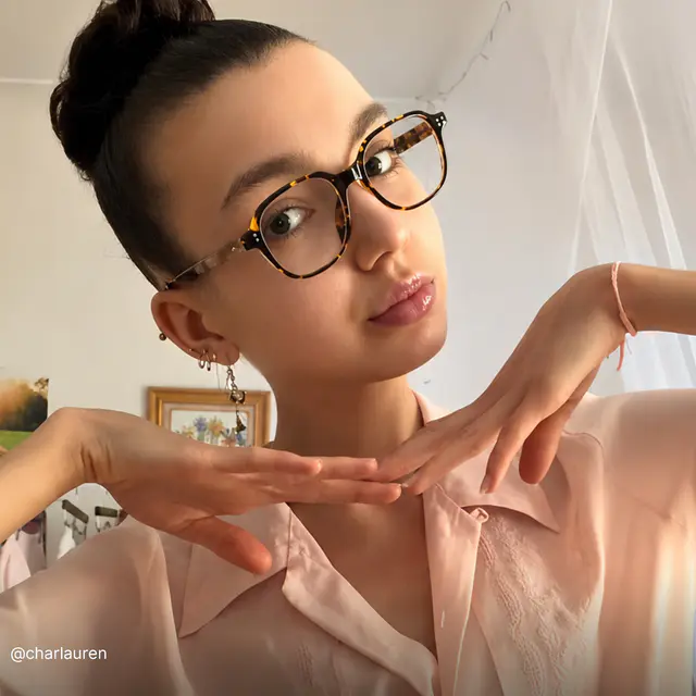 Square Tortoiseshell Eyeglasses