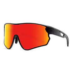 Photochromic Iridescent Red Cycling Eyeglasses