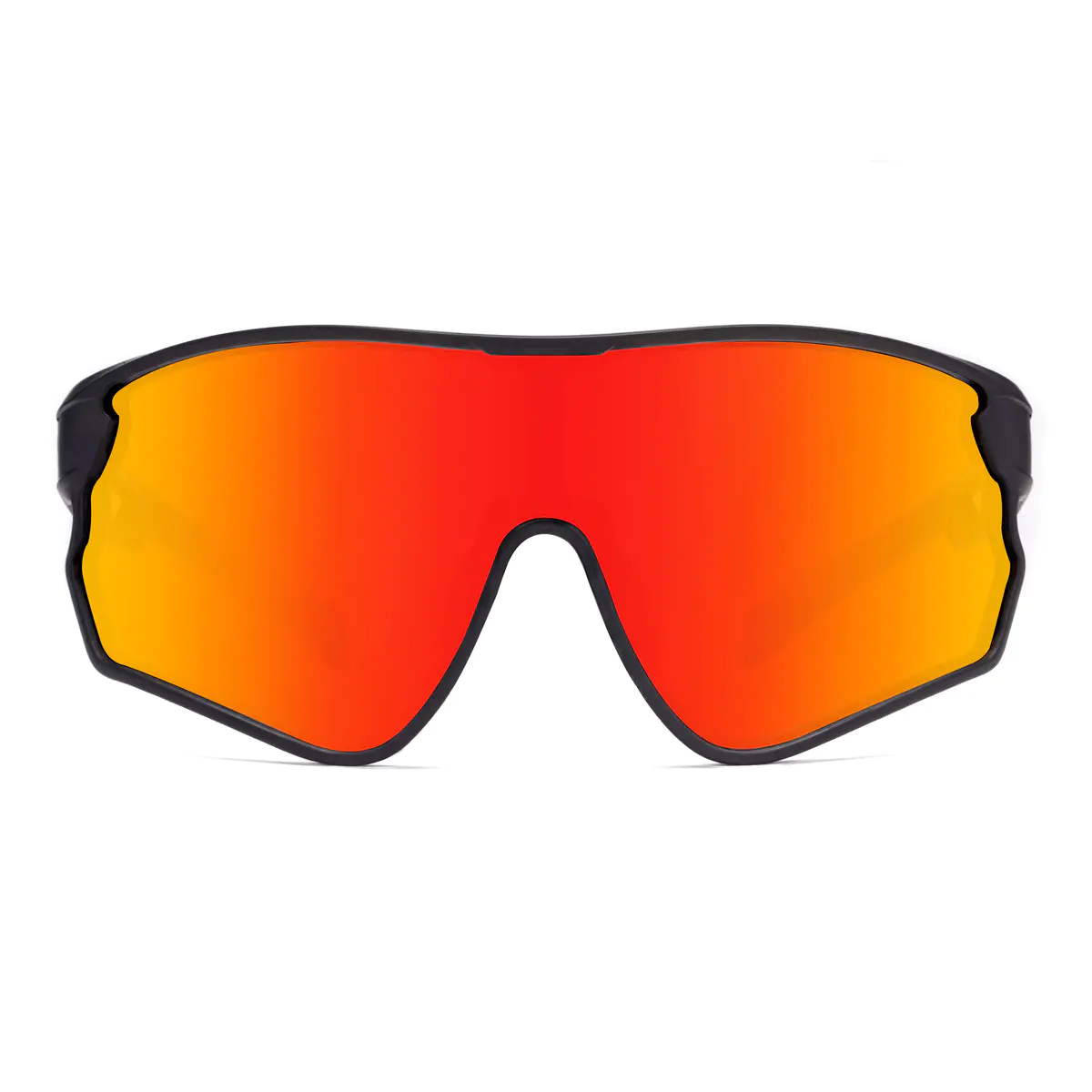 Photochromic Iridescent Red Cycling Eyeglasses