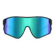 Rectangle Iridescent Green Cycling Sunglasses
