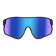 Rectangle Iridescent Blue Cycling Sunglasses
