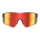 Rectangle Iridescent Red Cycling Sunglasses