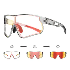 Photochromic Iridescent Red Sport Eyeglasses