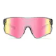 Rectangle Iridescent Pink Cycling Sunglasses