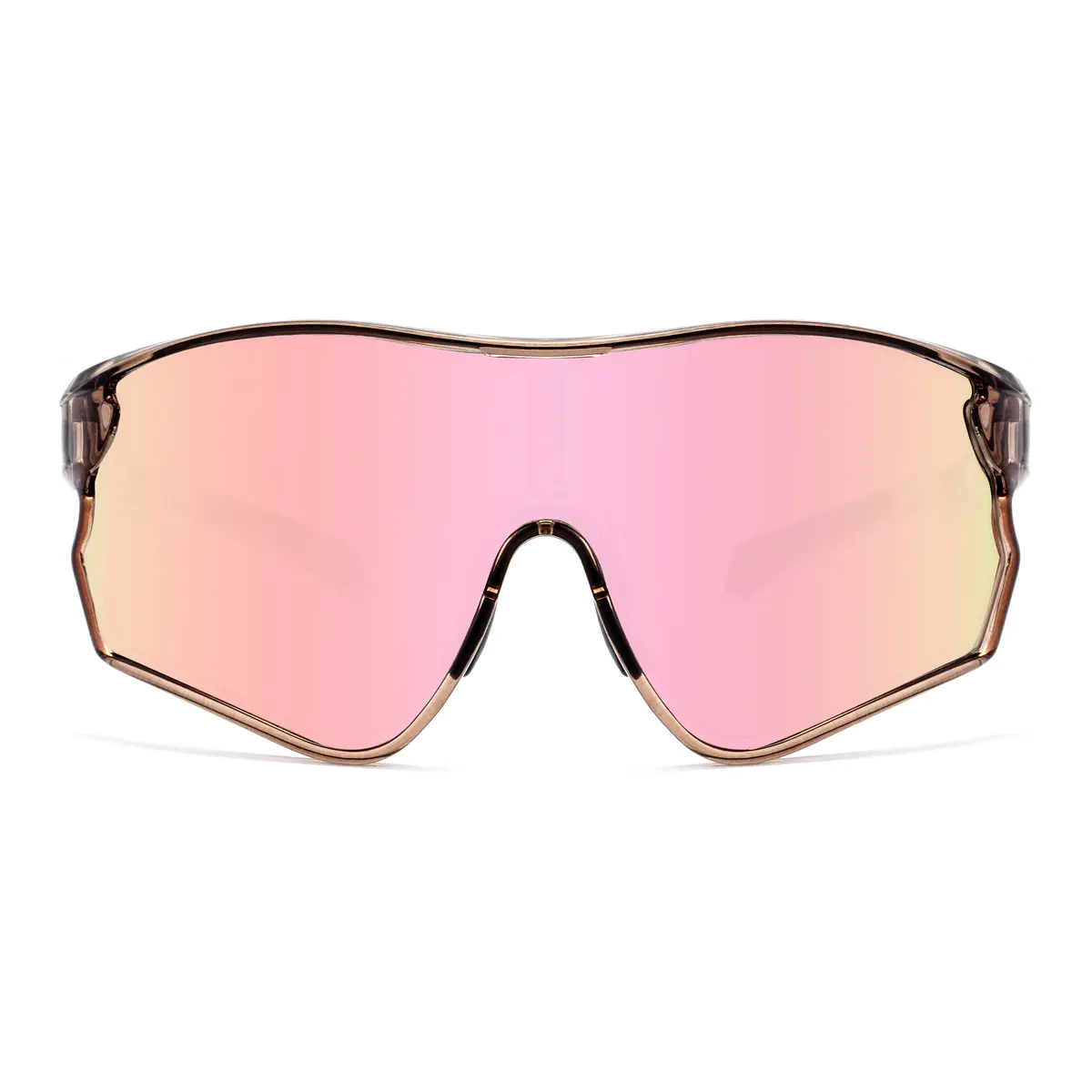 Photochromic Iridescent Pink Cycling Eyeglasses