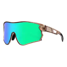 Photochromic Iridescent Green Cycling Eyeglasses
