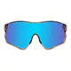 Photochromic Iridescent Blue Cycling Eyeglasses
