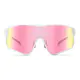 Rectangle Iridescent Pink Cycling Sunglasses