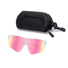 Photochromic Iridescent Pink Cycling Eyeglasses