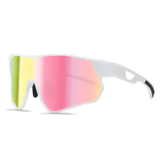 Photochromic Iridescent Pink Cycling Eyeglasses