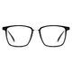 Square Black/Rose Gold Eyeglasses