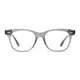 Rectangle Transparent Gray Eyeglasses