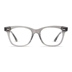 Square Transparent Gray Eyeglasses