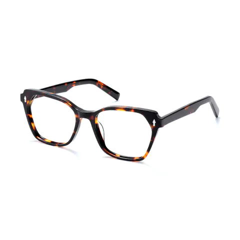 Geometric Tortoiseshell Eyeglasses