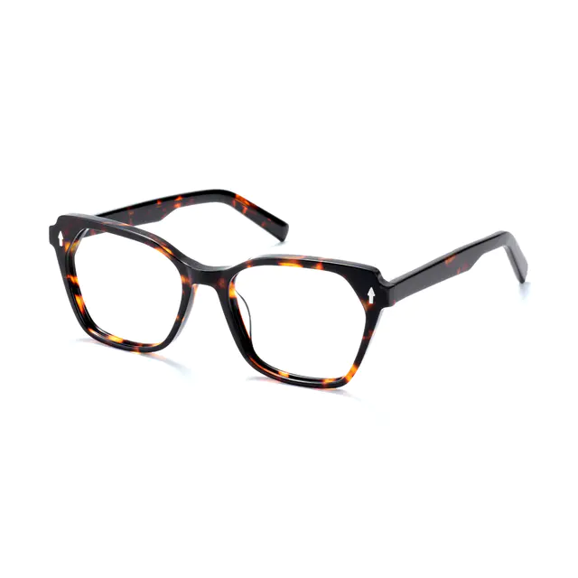 Geometric Tortoiseshell Eyeglasses