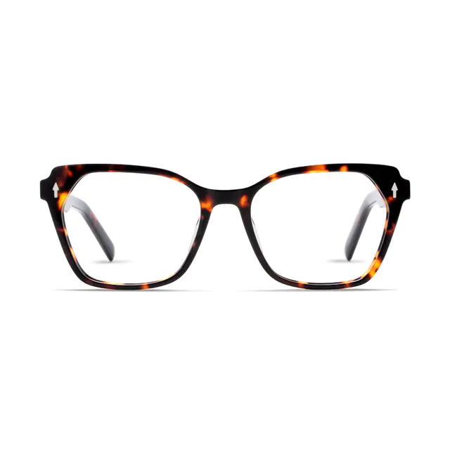 Geometric Tortoiseshell Eyeglasses