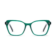 Geometric Green Eyeglasses