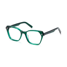 Geometric Green Eyeglasses