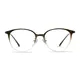 Oval Gradient Brown Eyeglasses