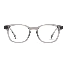 Square Transparent Gray Eyeglasses