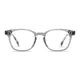 Rectangle Transparent Gray Eyeglasses