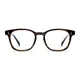 Rectangle Striped/Brown Eyeglasses