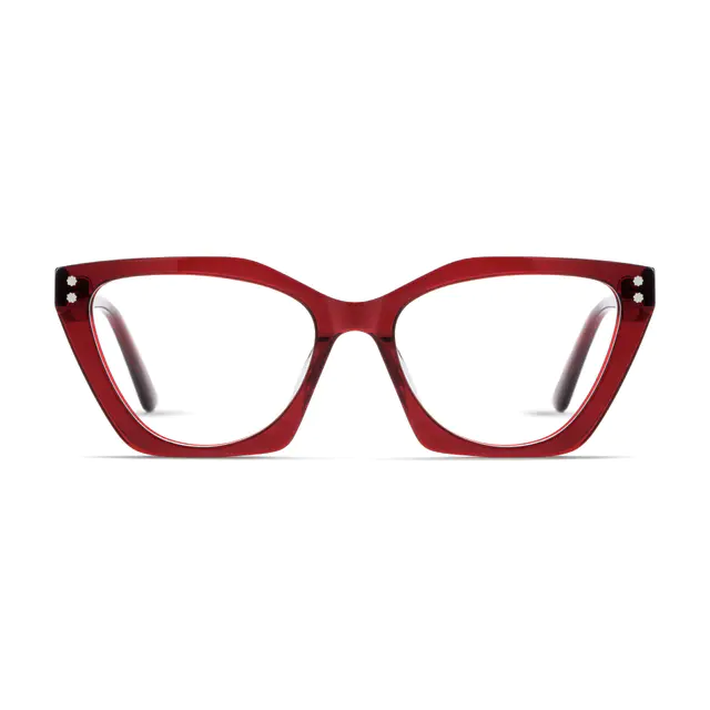 Cat-eye Red Eyeglasses