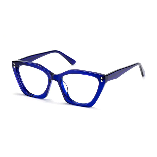 Cat-eye Blue Eyeglasses