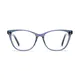 Cat-eye Transparent Blue Eyeglasses